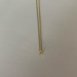 Gorjana Wilder Mini Alphabet Necklace (A)